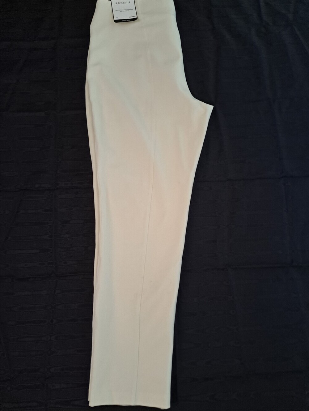 Rafaella Cream Straight-Leg Ponte Pants